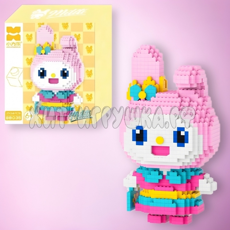 Конструктор 3D из миниблоков Мелоди Melody (из аниме Куроми Мелоди) 2104 дет. 88035