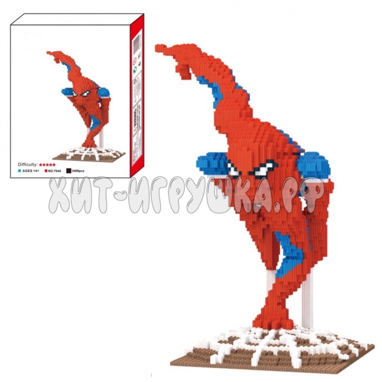 Конструктор 3D из миниблоков Человек Паук 7503 дет. 7044