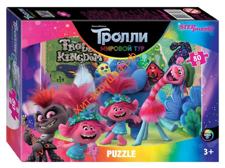 Мозаика "puzzle" 80 дет. "Trolls 2" в ассортименте 77170