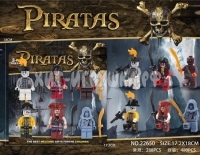 Фигурки Пираты 6 шт (совместимы с конструктором) на блистере 22650