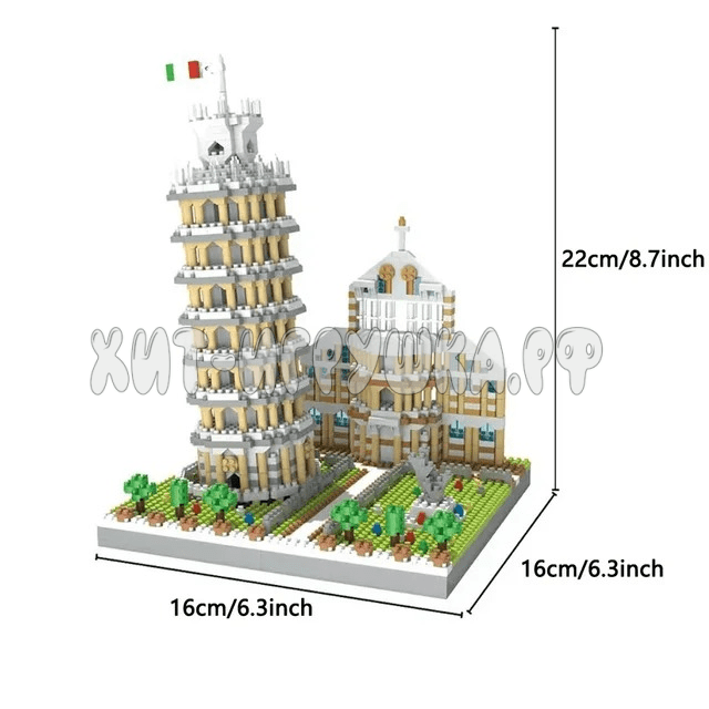 Конструктор 3D из миниблоков Пизанская башня 2680 дет. 32083