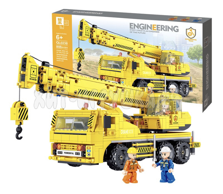 Конструктор Строительный Подъемный кран 808 дет. QL0238