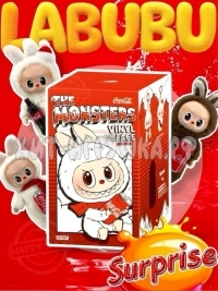 Брелок Мягкая игрушка сюрприз Labubu Лабубу Кока-кола (шарнирная) 20 см в ассортименте XX39564