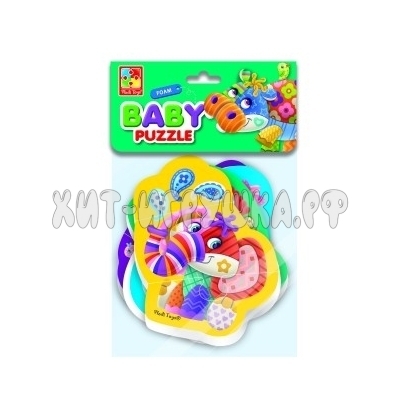 Мягкие пазлы Baby Puzzle "Чудо зоопарк" 4 картинки, 12 дет. VT1106-60