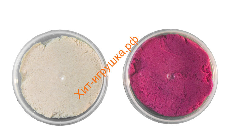 Космический песок МИКС песочный,  розовый + формочка (2 по 150 г) KP015SP
