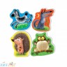 Мягкие пазлы Baby puzzle "Животные" 4 картинки, 16 эл. VT1106-65